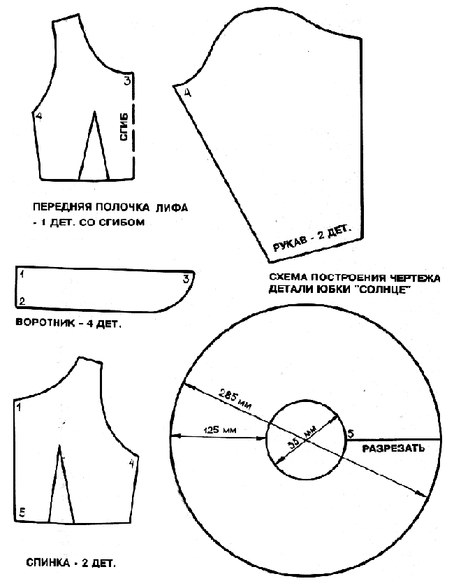 Схемы одежды для кукол 7984836
